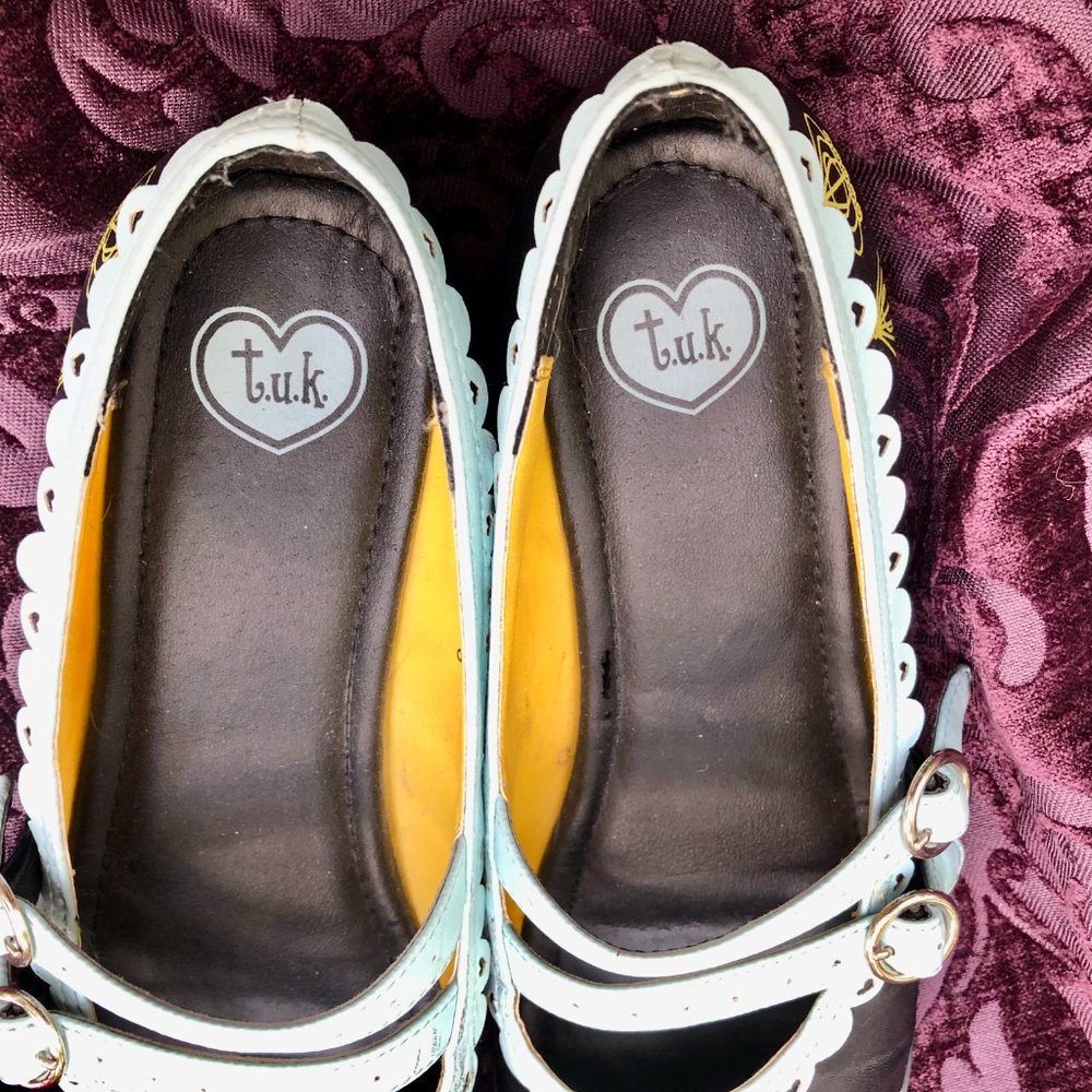 TUK RARE Punk Sweet MaryJanes French Bluebird - Picture 5 of 12